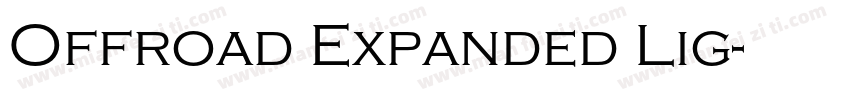 Offroad Expanded Lig字体转换